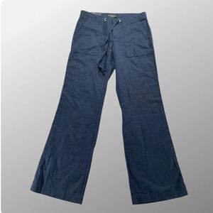 Banana Republic linen drawstring navy blue pants